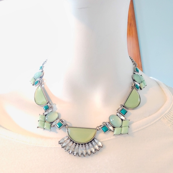 Lea Sophia glacial retired necklace adjustable bib 16-19" - Picture 3 of 8